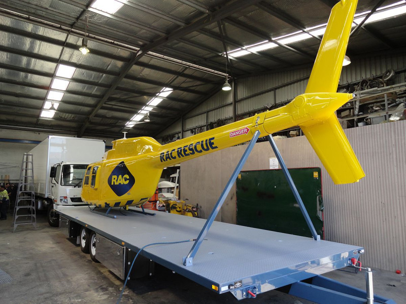 RAC Rescue Helicopter Simulator-and-Trailer
